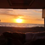 Sonnenuntergang am Elea Strand