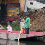 Trajinera in Xocimilco